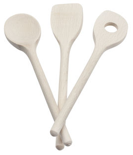 12409-4 Holzloeffel-Set 16cm